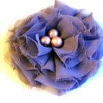 Lavender Chiffon Fabric Flo..