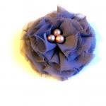 Lavender Chiffon Fabric Flo..