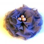 Lavender Chiffon Fabric Flo..