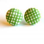 Spring Green Fabric Button ..