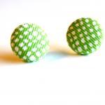 Spring Green Fabric Button ..