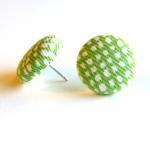 Spring Green Fabric Button ..