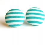 Green and White Stripes Fab..