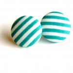 Green and White Stripes Fab..