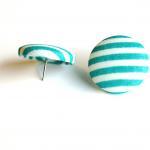 Green and White Stripes Fab..