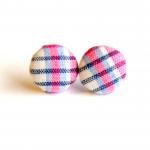 Blue, Pink and White Plaid ..