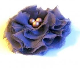 Lavender Chiffon Fabric Flower Pin